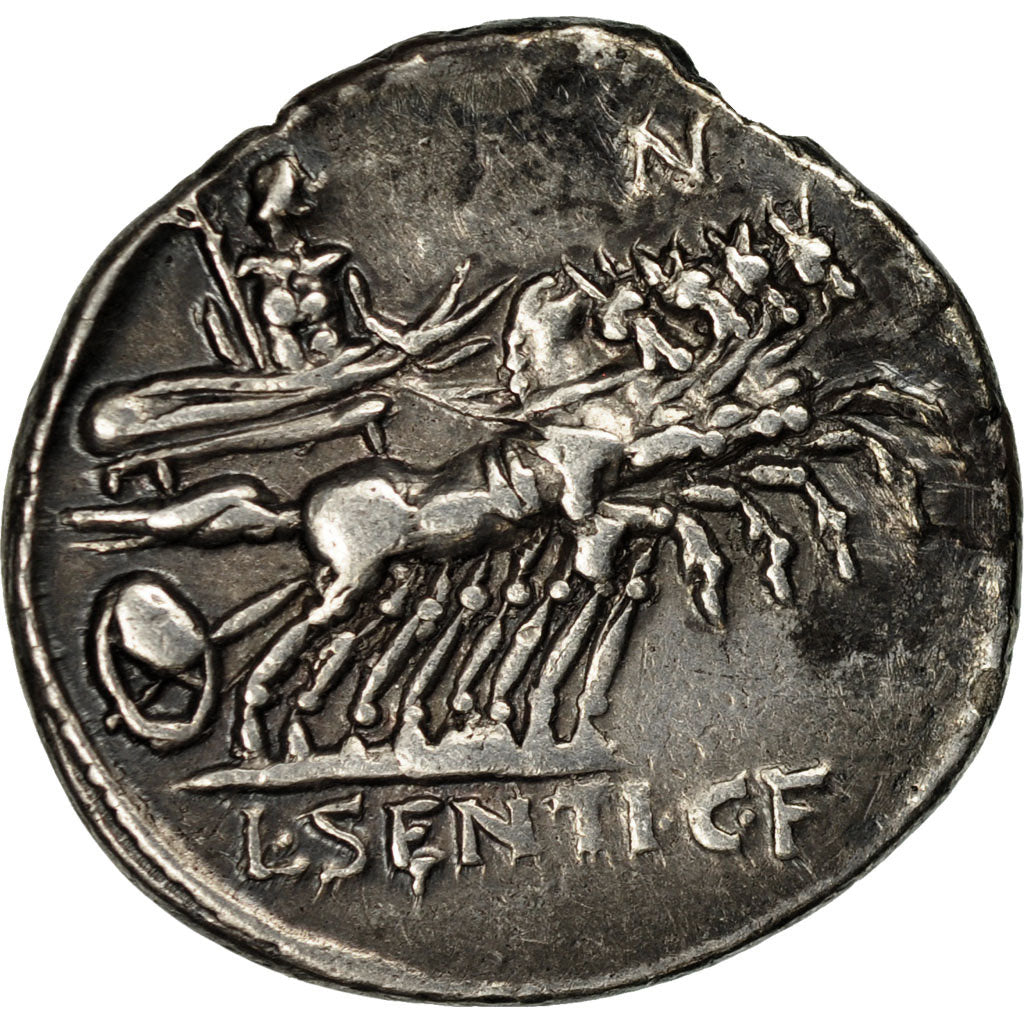 Sentia, Denarius, Rome, SPL-, Argento, Crawford:325/1a
