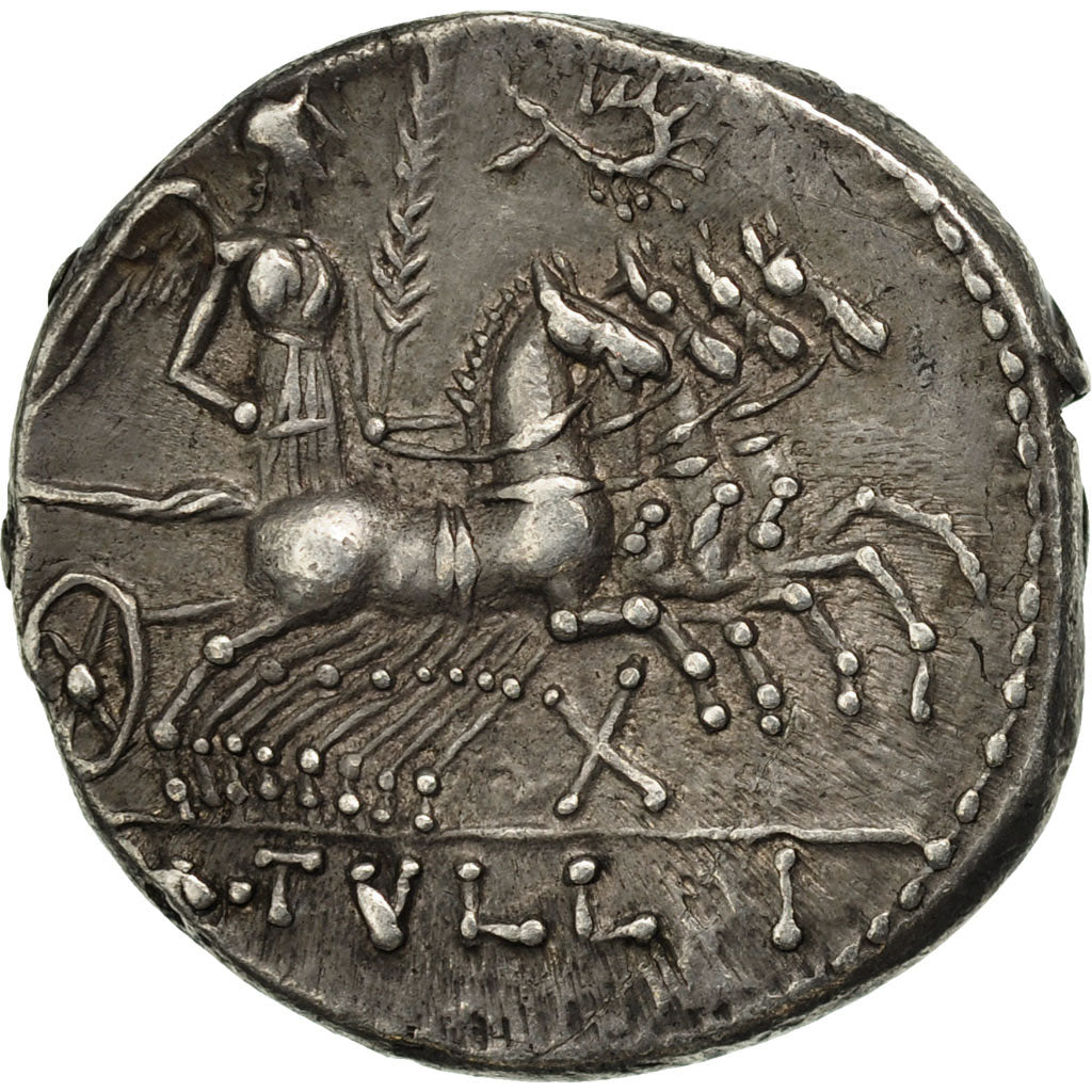 Tullia, Denarius, Rome, BB+, Argento, Crawford:280/1