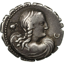 Crepereia, Denarius Serratus, Rome, EF(40-45), Silver, Crawford:399/1a