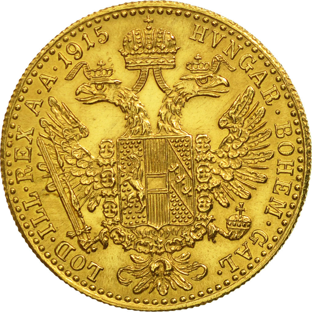 Coin, Austria, Franz Joseph I, Ducat, 1915, MS(65-70), Gold, KM:2267