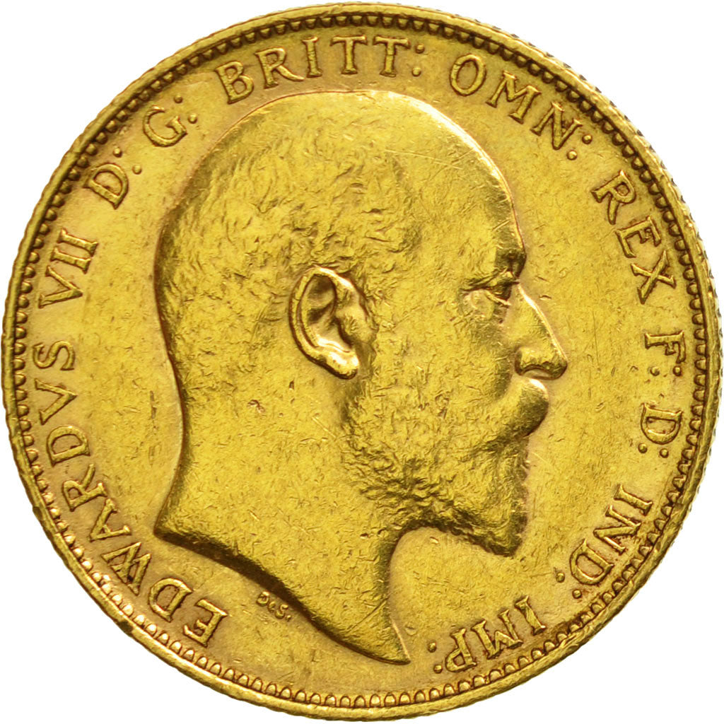 Australia, Edward VII, Sovereign, 1906, Melbourne, AU(50-53), Gold, KM:15