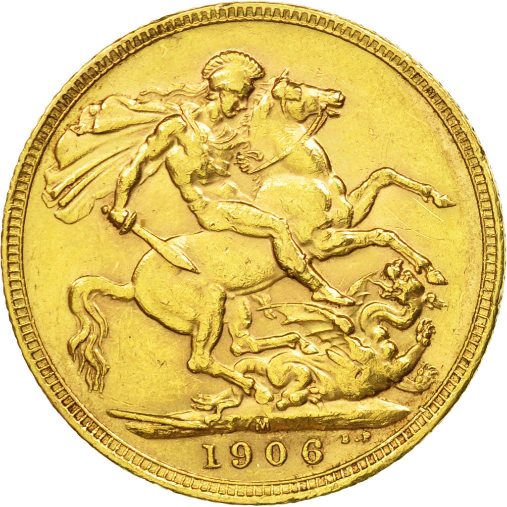 Australia, Edward VII, Sovereign, 1906, Melbourne, AU(50-53), Gold, KM:15