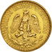 Mexico, 2 Pesos, 1945, Mexico City, AU(55-58), Gold, KM:461