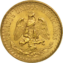 Mexico, 2 Pesos, 1945, Mexico City, MS(60-62), Gold, KM:461