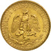 Mexico, 2 Pesos, 1945, Mexico City, MS(60-62), Gold, KM:461