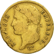 Moneda, Francia, Napoléon I, 20 Francs, 1810, Torino, BC+, Oro, KM:695.9