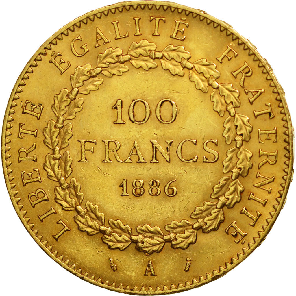 Münze, Frankreich, Génie, 100 Francs, 1886, Paris, SS+, Gold, KM:832