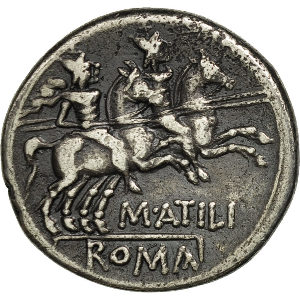 Coin, Atilia, Denarius, Rome, EF(40-45), Silver, Crawford:214/1b