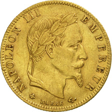 France, Napoleon III, 5 Francs, 1863, Paris, EF(40-45), Gold, KM:803.1