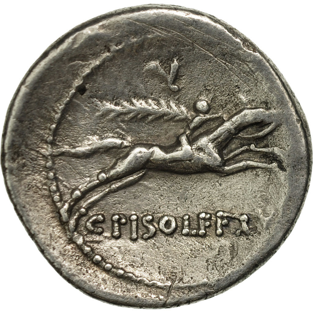 Monnaie, Calpurnia, Denier, Rome, TTB, Argent, Crawford:408/1a