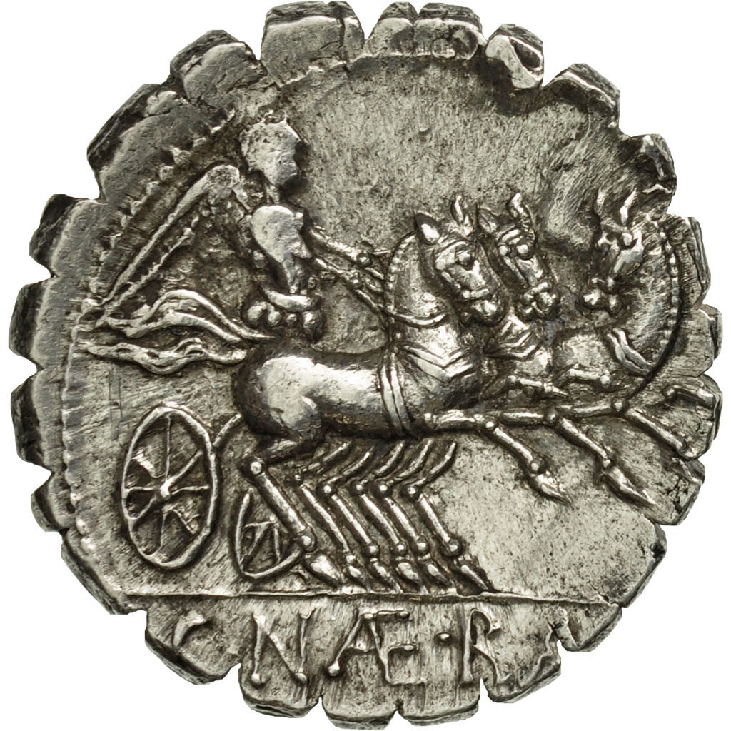 Naevia, Denarius Serratus, Rome, AU(55-58), Silver, Crawford:382/1a