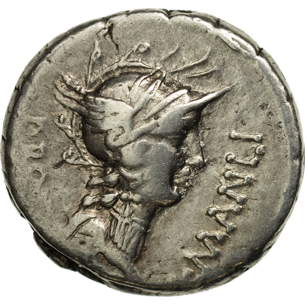 Moneta, Manlia, Denarius, BB, Argento, Crawford:367/3