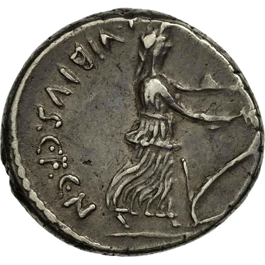 Moneta, Vibia, Denarius, Rome, BB+, Argento, Crawford:449/2