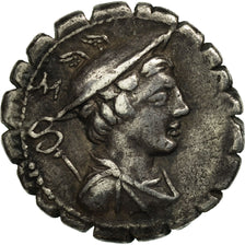Mamilia, Denarius Serratus, Rome, MBC, Plata, Crawford:362/1