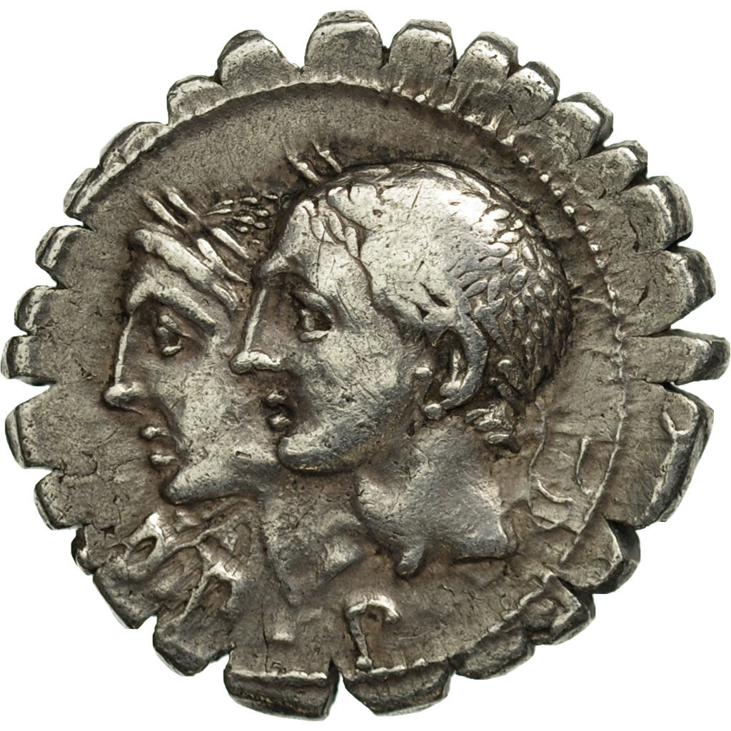 Sulpicia, Denarius Serratus, Rome, EF(40-45), Silver, Crawford:312/1