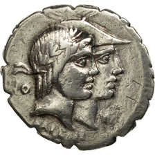Moneda, Fufia, Denarius Serratus, Rome, MBC, Plata, Crawford:403/1