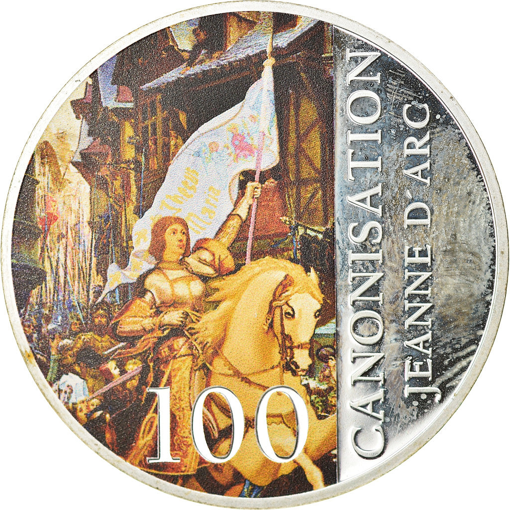 France, Medal, Canonisation de Jeanne d'Arc, History, MS(63), Silver