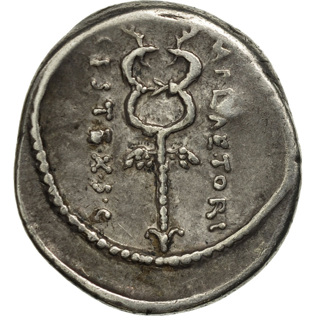 Plaetoria, Denarius, Rome, BB, Argento, Crawford:405/3b
