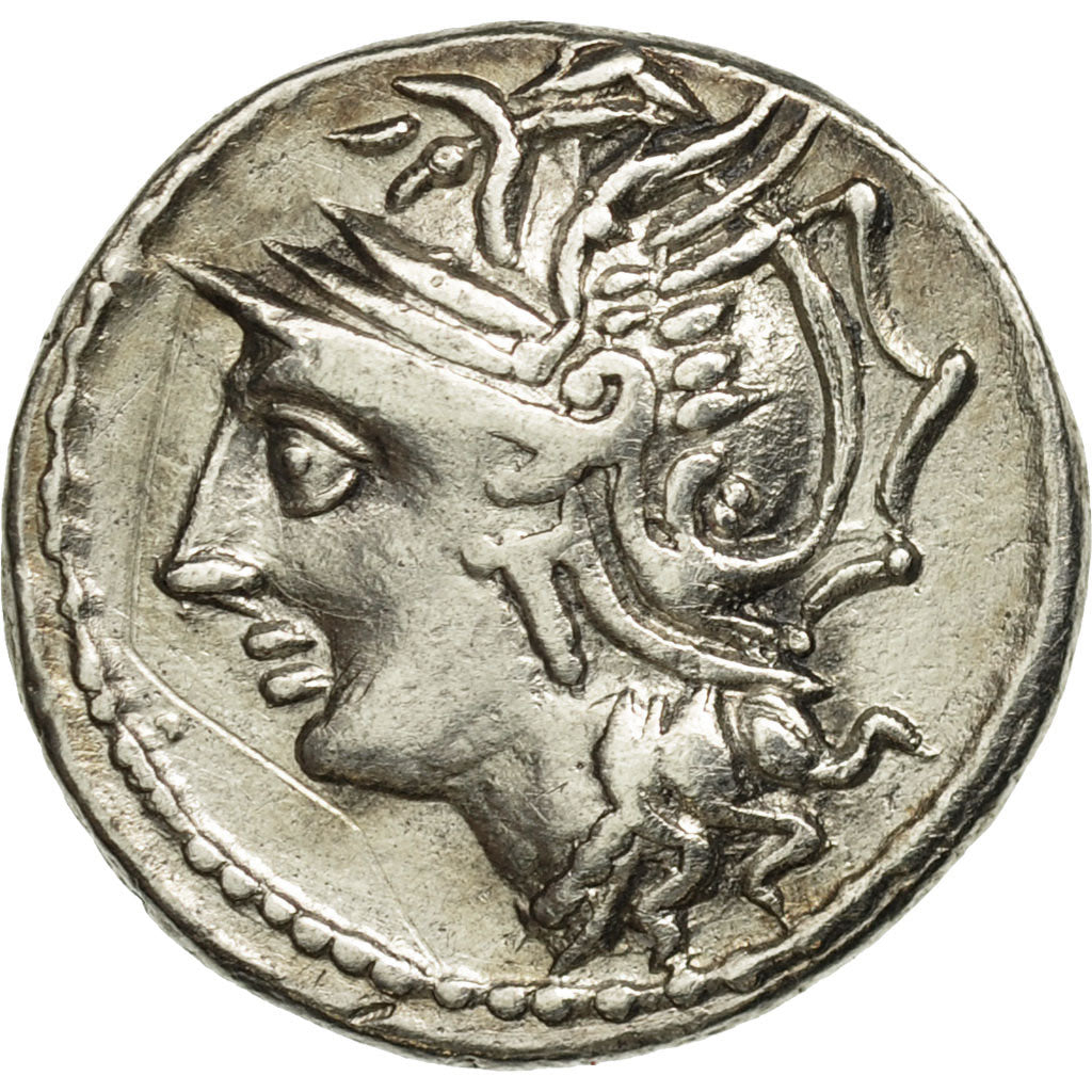 Appuleia, Denarius, Rome, BB+, Argento, Crawford:317/3b