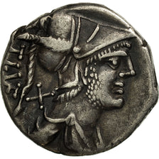 Moneta, Veturia, Denarius, Rome, BB+, Argento, Crawford:234/1