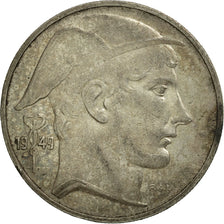 Belgium, 20 Francs, 20 Frank, 1949, EF(40-45), Silver, KM:141.1
