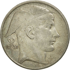 Coin, Belgium, 20 Francs, 20 Frank, 1953, EF(40-45), Silver, KM:141.1
