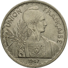 FRENCH INDO-CHINA, Piastre, 1947, Paris, SUP, Argent, KM:19