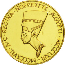 Ägypten, Medal, Nefertiti and Tutankhamun, UNZ, Gold