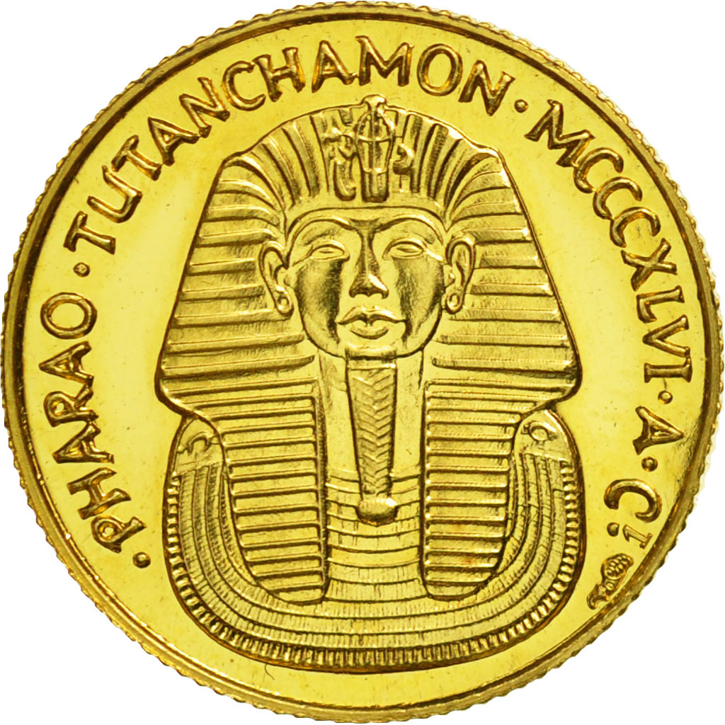 Egipto, Medal, Nefertiti and Tutankhamun, SC, Oro
