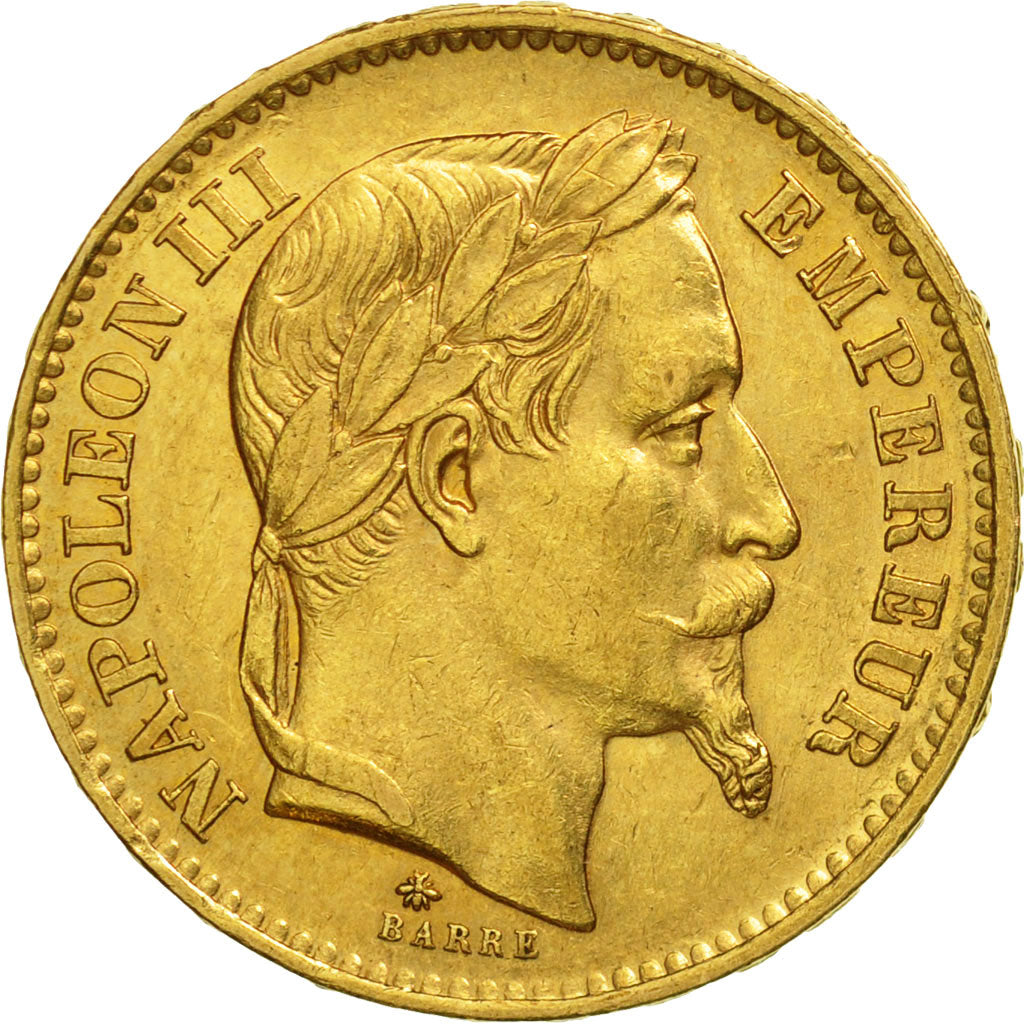 France, Napoleon III, 20 Francs, 1868, Paris, TTB+, Or, Gadoury:1062