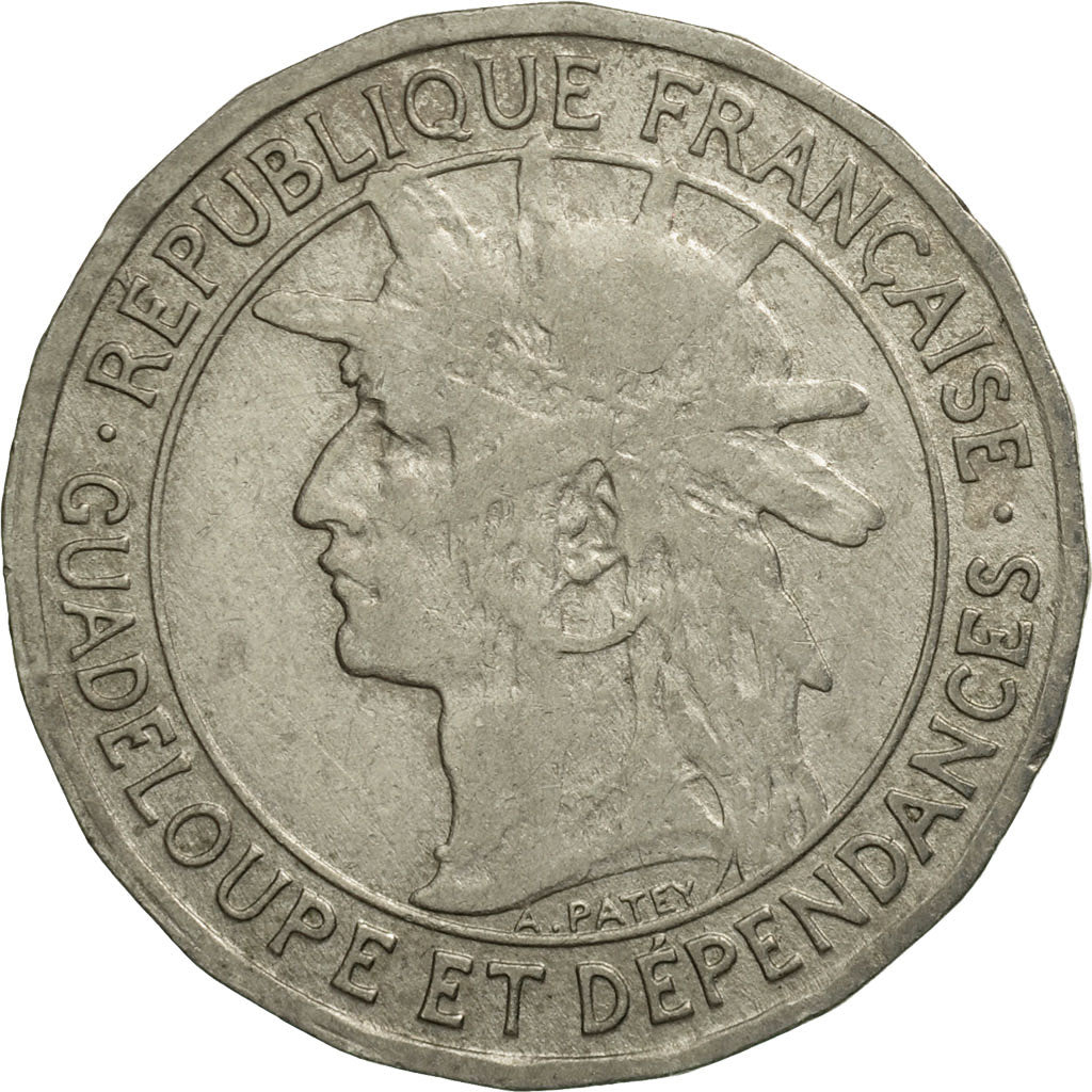 Coin, Guadeloupe, Franc, 1903, EF(40-45), Copper-nickel, KM:46, Lecompte:57