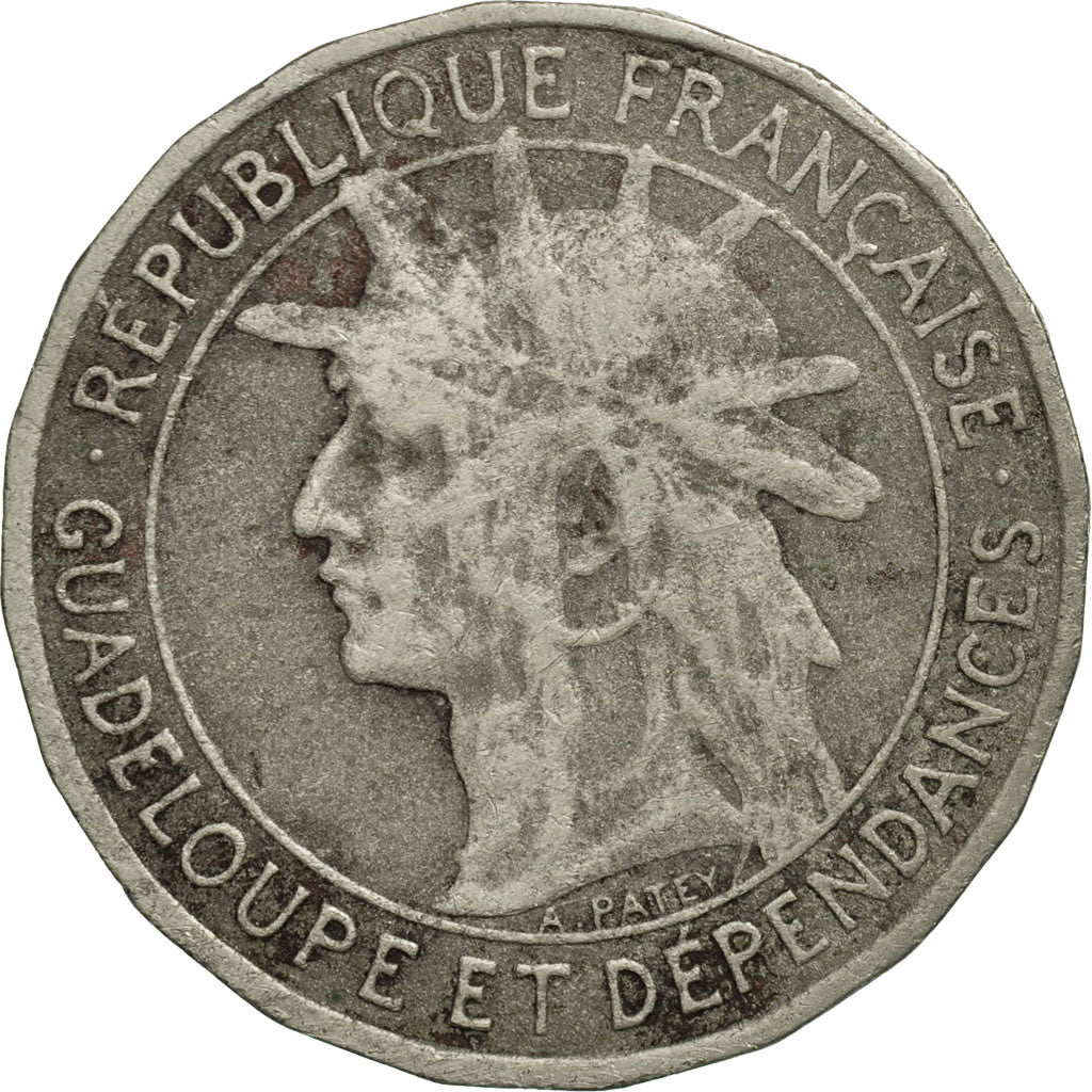Coin, Guadeloupe, Franc, 1903, EF(40-45), Copper-nickel, KM:46, Lecompte:57
