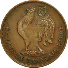 Moneta, Camerun, Franc, 1943, Pretoria, BB, Bronzo, KM:7