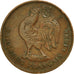 Moneda, Camerún, Franc, 1943, Pretoria, MBC, Bronce, KM:7