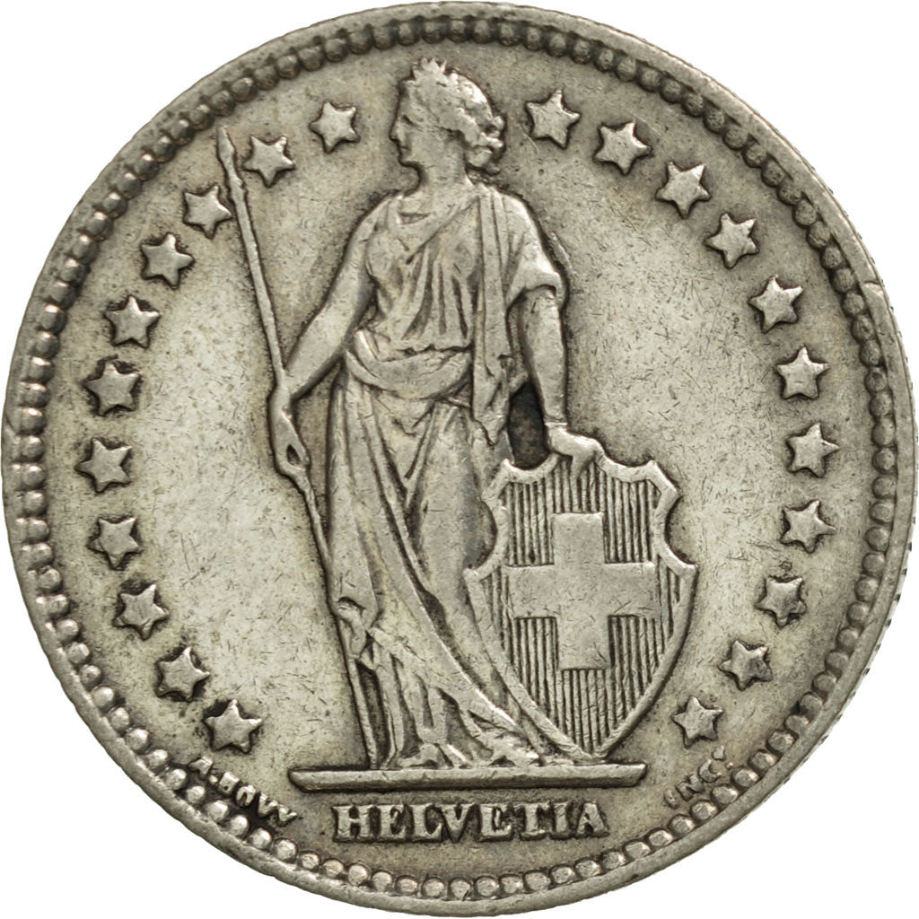 Moneta, Svizzera, Franc, 1943, Bern, BB, Argento, KM:24