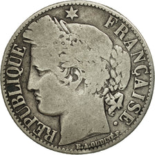 Frankreich, Cérès, Franc, 1872, Bordeaux, SGE+, Silber, KM:822.2, Gadoury:465a