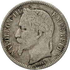 France, Napoleon III, Franc, 1866, Paris, TB, Argent, Gadoury:463