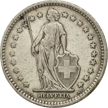 Svizzera, 2 Francs, 1910, Bern, BB, Argento, KM:21