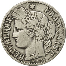 France, Cérès, 2 Francs, 1873, Paris, TB+, Argent, KM:817.1, Gadoury:530a