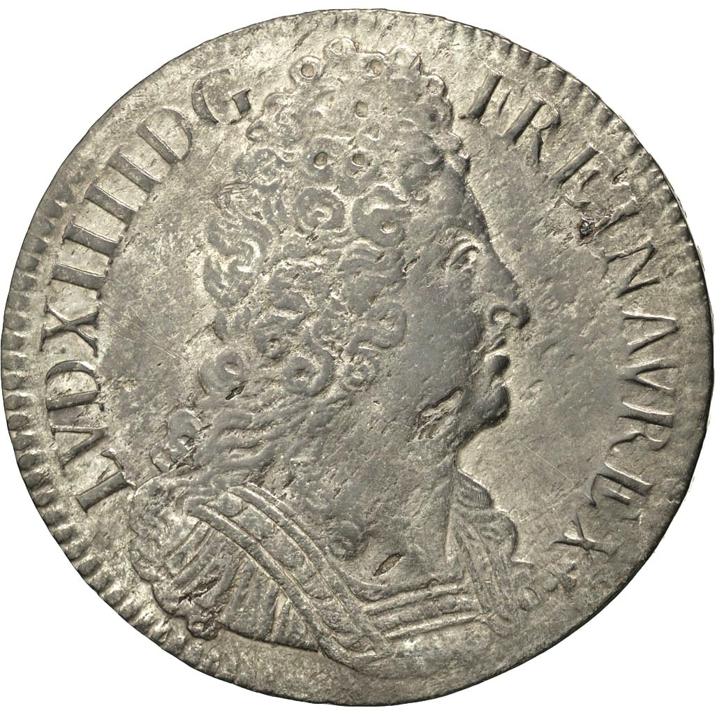 Monnaie, France, Louis XIV, Écu aux 3 couronnes, Ecu, 1712, Paris, TTB, Argent