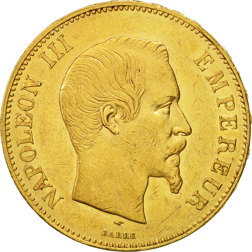 France, Napoleon III, 100 Francs, 1857, Paris, TTB, Or, Gadoury:1135