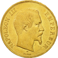 Frankreich, Napoleon III, 100 Francs, 1857, Paris, SS, Gold, KM:786.1