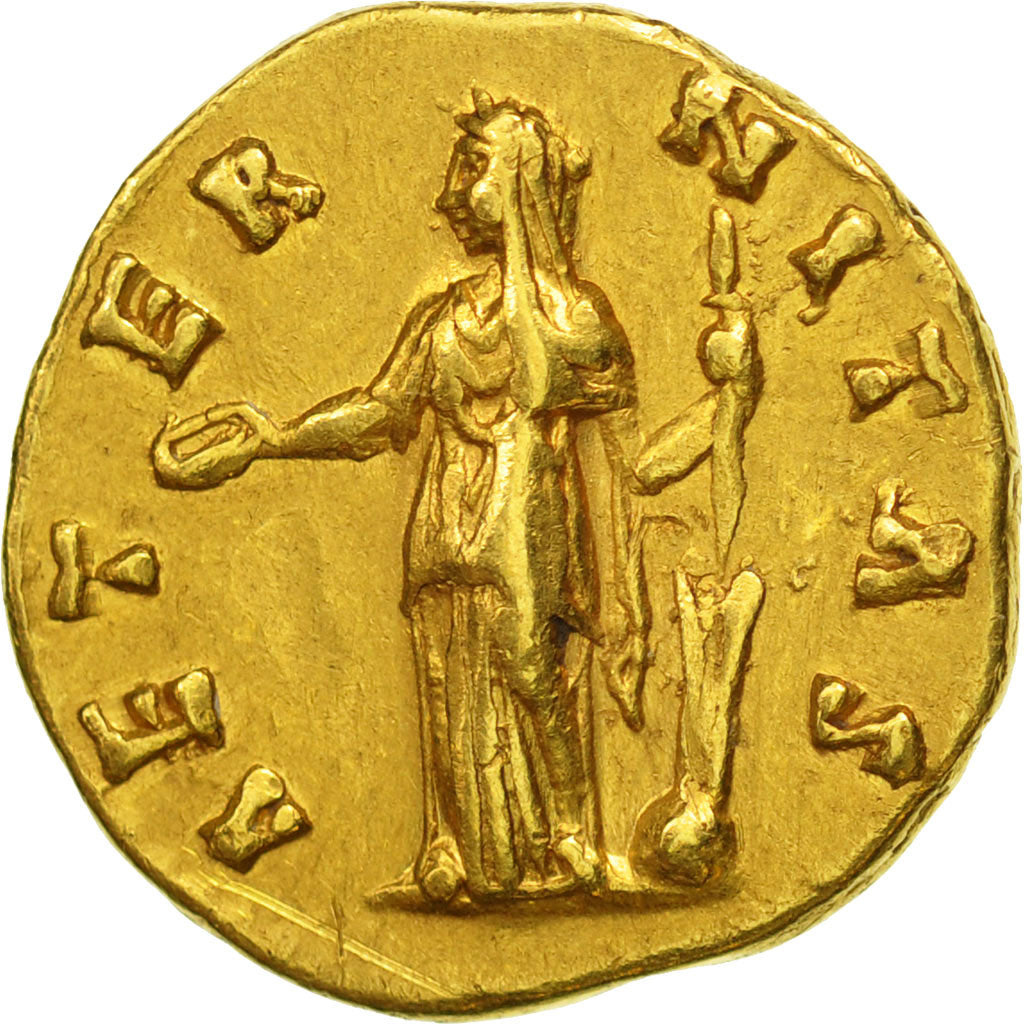 Coin, Faustina I, Aureus, Rome, EF(40-45), Gold, RIC:349a