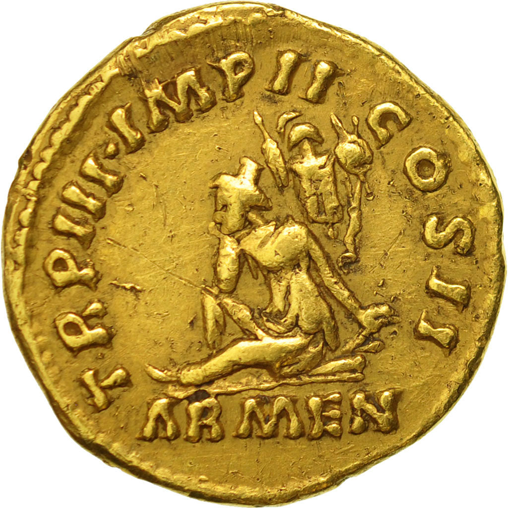 Coin, Lucius Verus, Aureus, Rome, graded, NGC, Ch VF, 5/5-2/5, Gold, RIC:498var