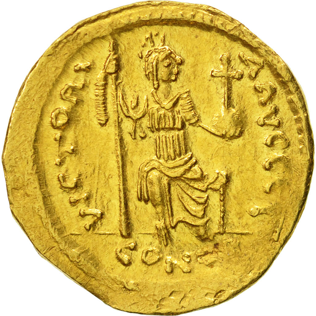 Justin II, Solidus, Constantinople, SPL-, Oro, Sear:345