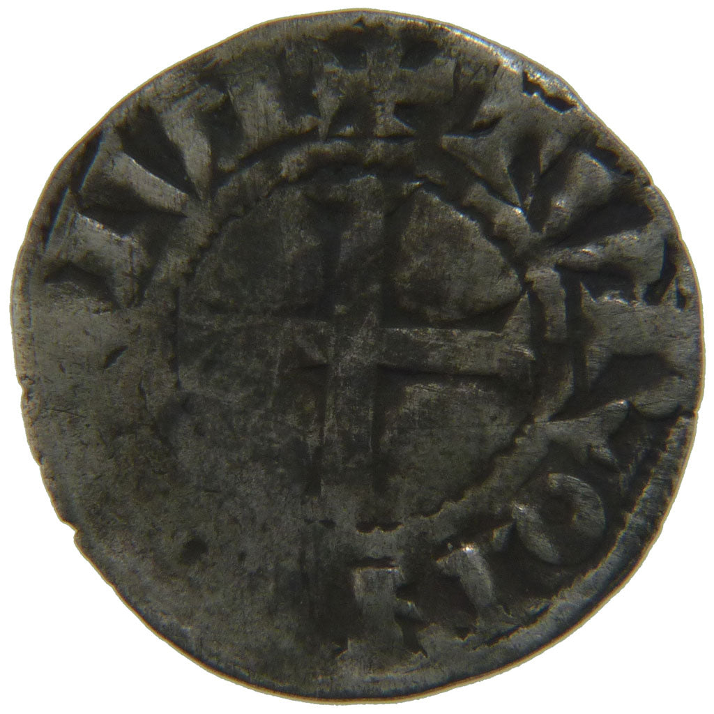 FRANCE, Silver Denarius, VF(30-35), Silver, Boudeau #185, 1.00