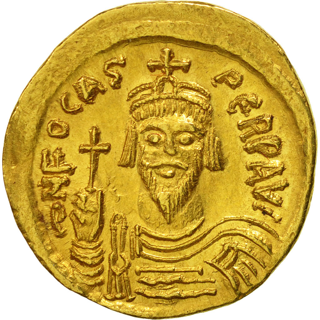 Phocas, Solidus, Constantinople, SPL, Oro, Sear:620