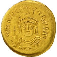 Coin, Maurice Tiberius, Solidus, Constantinople, AU(55-58), Gold, Sear:478