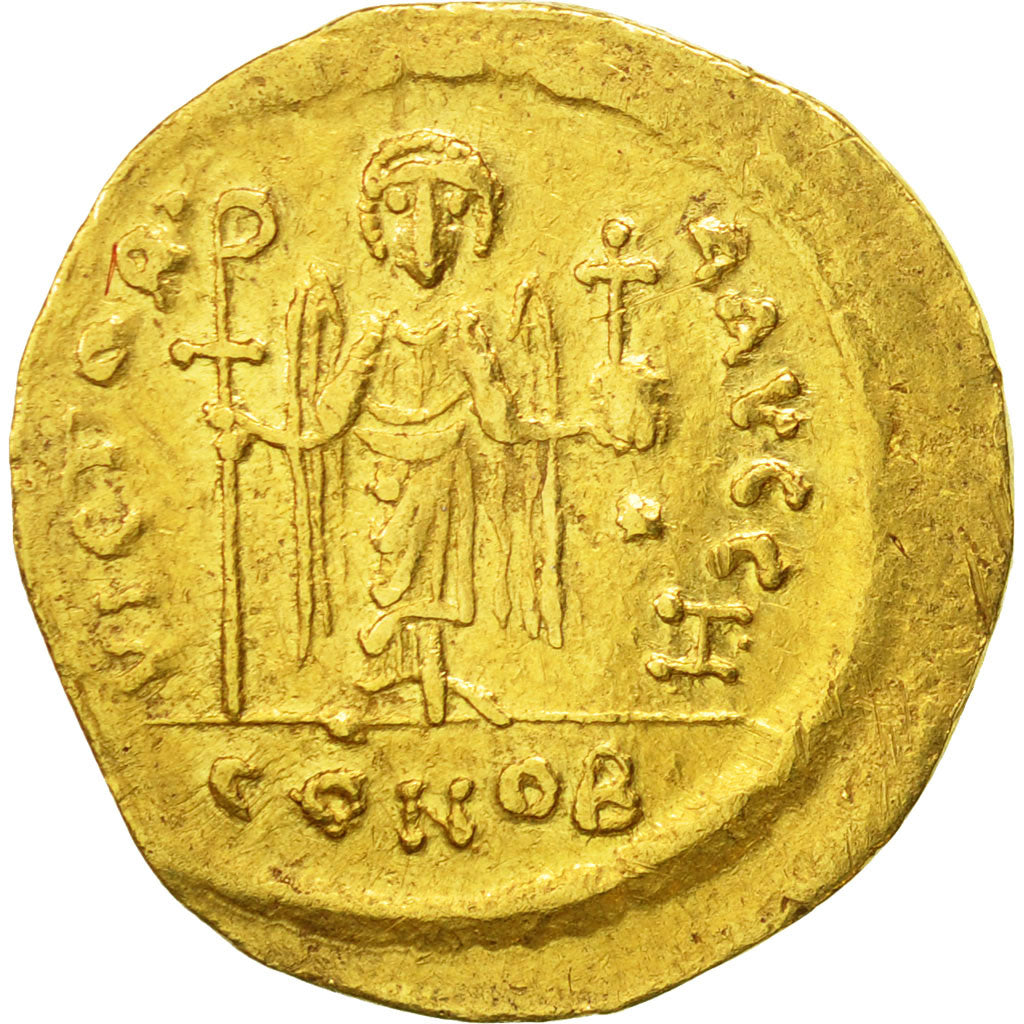 Coin, Maurice Tiberius, Solidus, Constantinople, AU(50-53), Gold, Sear:481