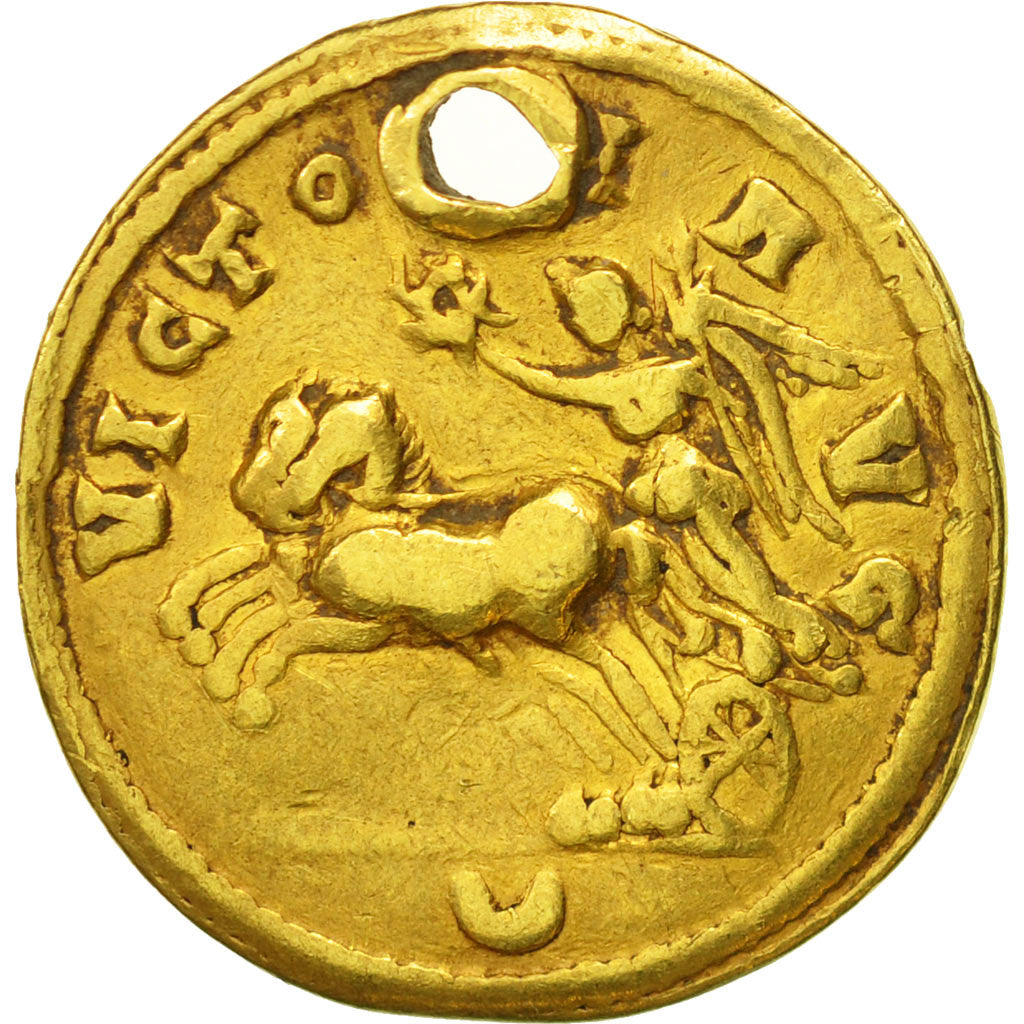 Carus, Aureus, Kyzikos, VF(20-25), Gold, RIC:116